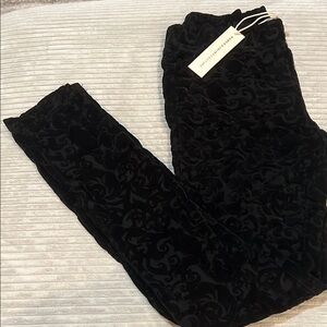 Romeo & Juliet Couture Black Velvet Skinny Jeans